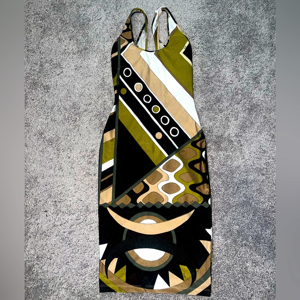 Emilio Pucci Vivara-Print Midi Dress